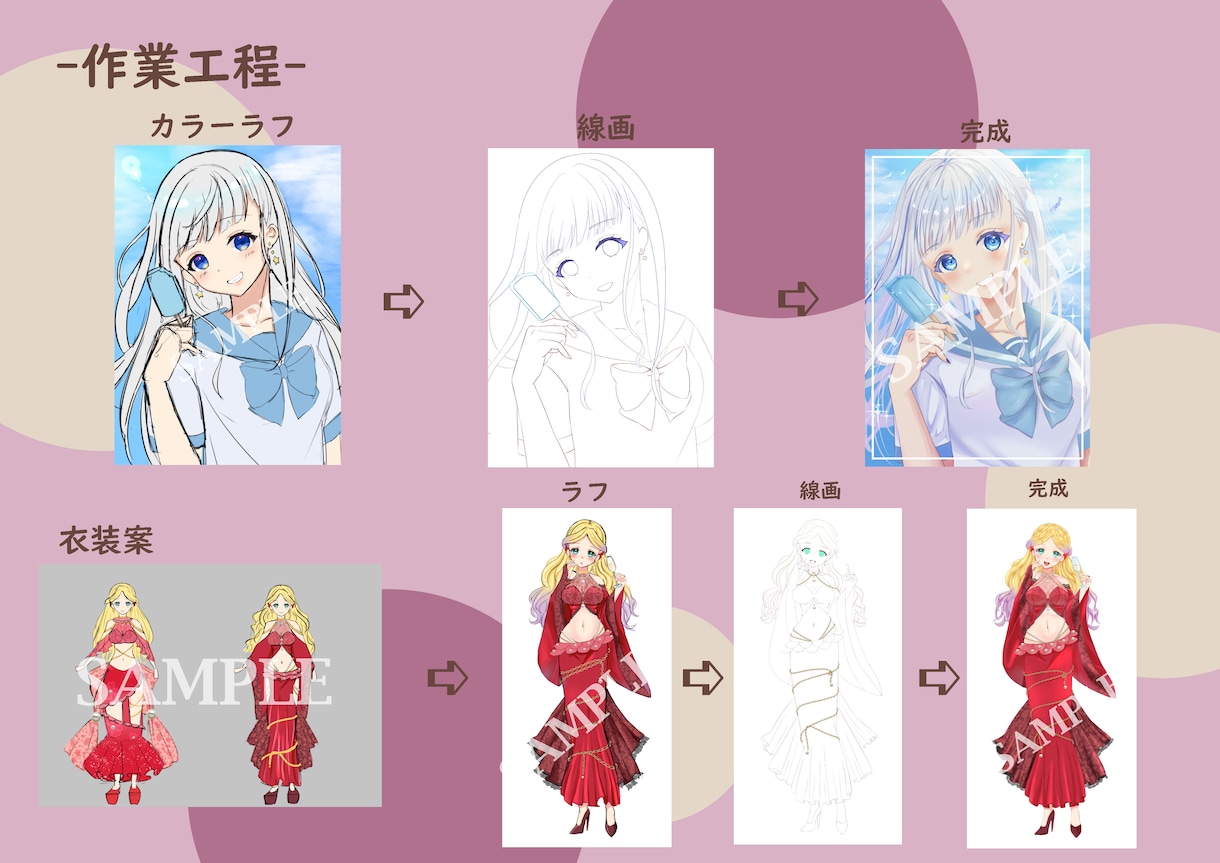 Vtuver・TRPG立ち絵など幅広く描きます 透明感・肉感・可愛さを大事にしています！ イメージ10