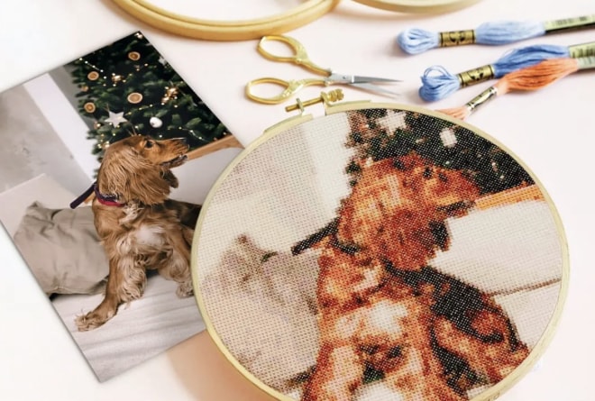お写真をクロスステッチで刺繍します お写真をクロスステッチ刺繍で鮮明な作品に仕上げます！ イメージ4