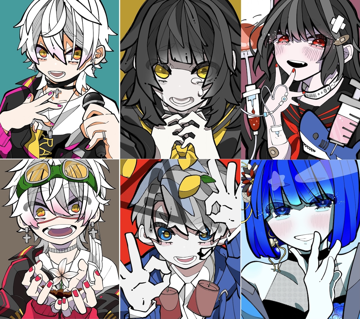 アイコン・ヘッダー・配信画など作成します イメージカラーを全面に可愛く！カッコよく描きます！ イメージ2