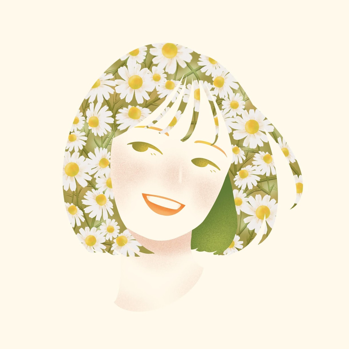 お好きな花を使った可愛らしい似顔絵を作成します 他にはないおしゃれで可愛らしい似顔絵をお描きします イメージ6
