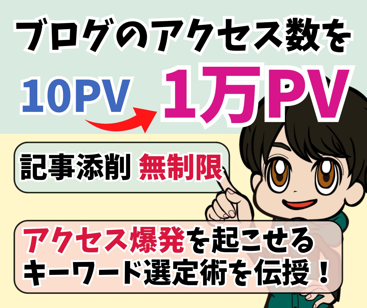 ブログでアクセス数UPするキーワード選定を教えます 【SEOライティング&ネタ選定方法】+【無制限で記事添削】 イメージ1