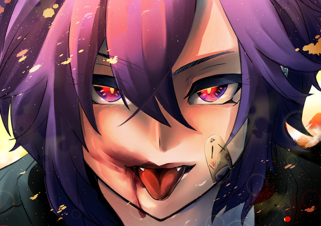 歌ってみた等のサムネやMVイラストレーター描きます 歌ってみたやオリジナル曲のサムネやMVイラストを描きます。 イメージ1