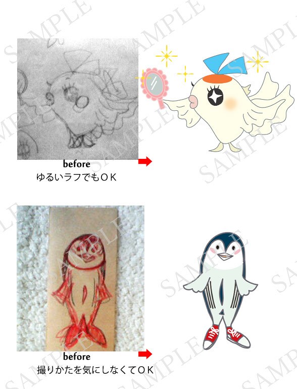 あなたの手書き画像をデジタルデータ化します 鉛筆線をスッキリ画像に変身させます！ イメージ1