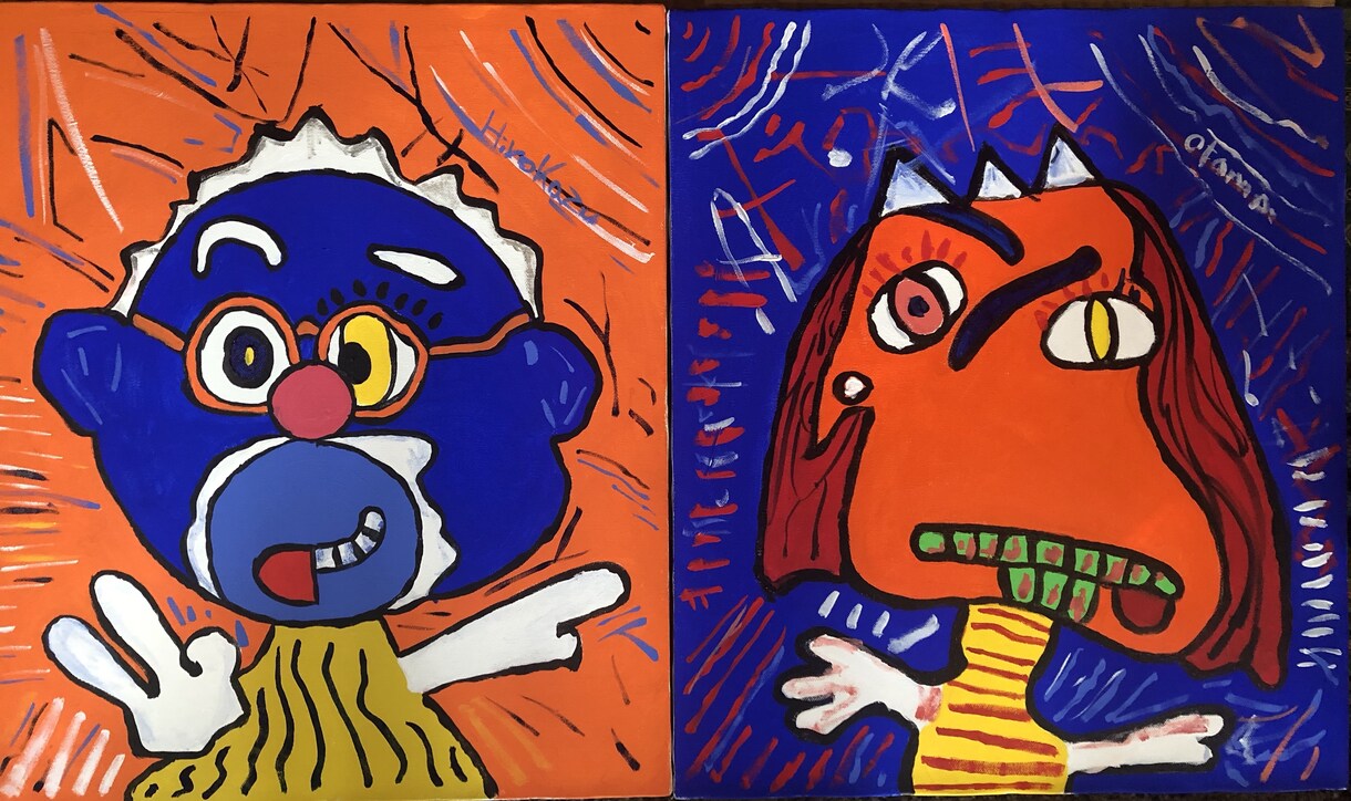 石に描く似顔絵、廃材ロボット作成します オリジナルのプレゼントやコレクションに、最適 イメージ5