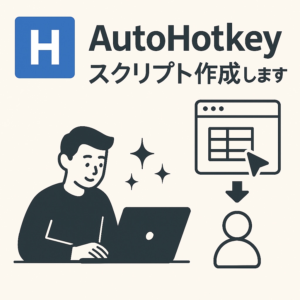 AutoHotkeyスクリプト作成します PC作業をもっとラクに、自動化してみませんか？ イメージ1