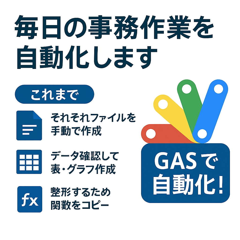 GAS対応！事務作業を自動化します 毎月の業務を効率化！請求書や日報を自動で作成！ イメージ2