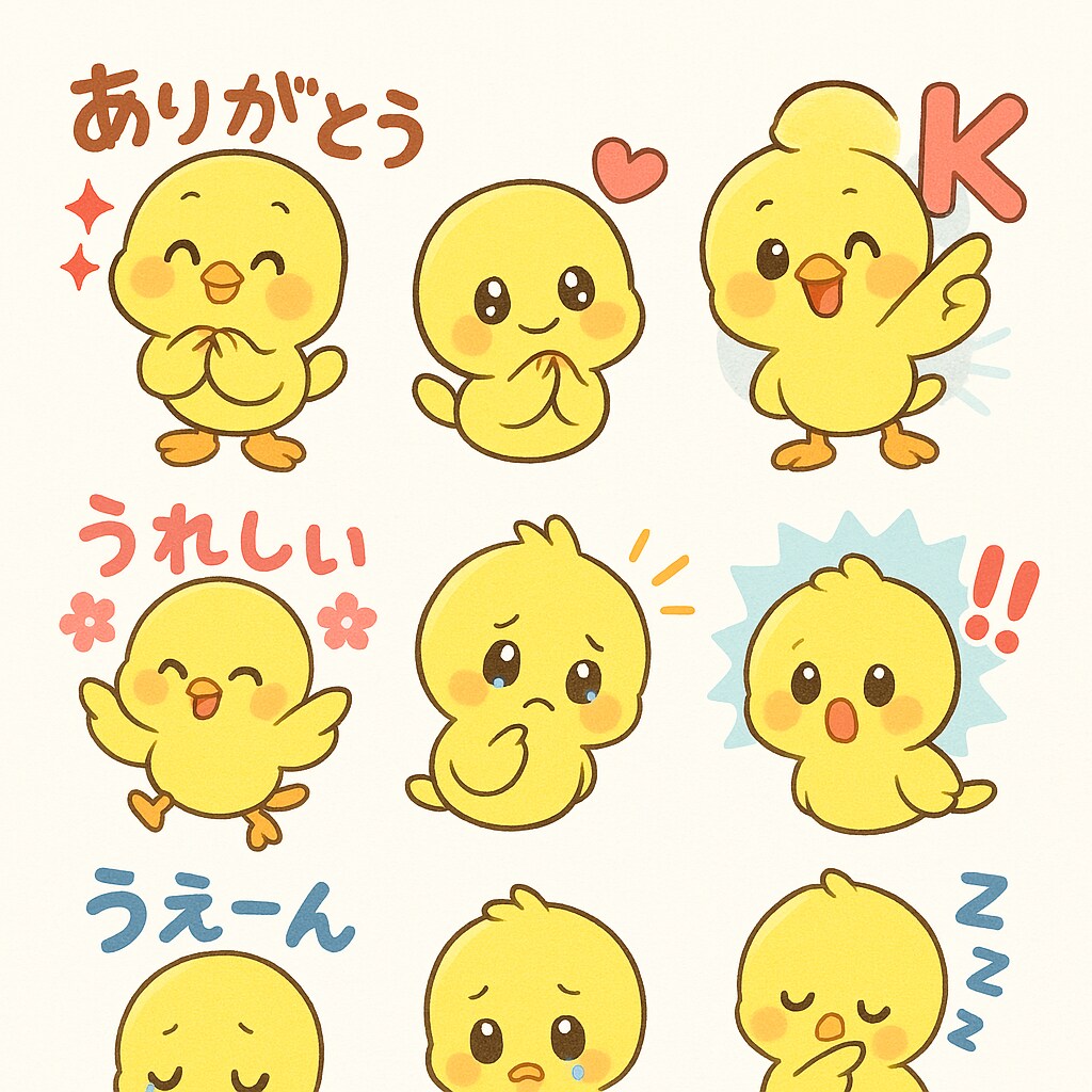 LINEスタンプの素材作成します LINEスタンプ用の素材を即日作成いたします イメージ3