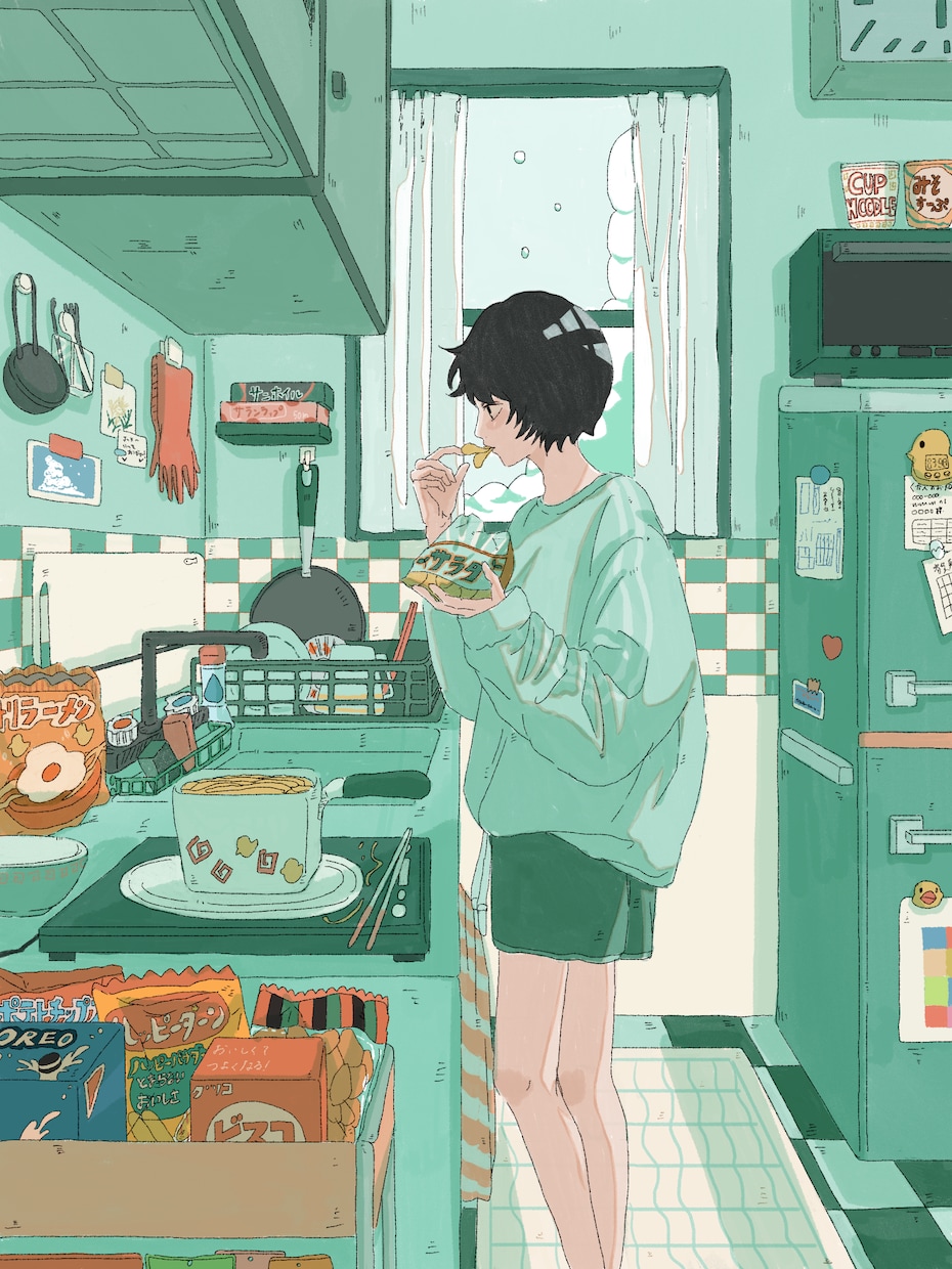 あなたの好きな世界観、日常を一枚のイラストにします 淡くおしゃれな世界観の一枚絵をお届け致します✨ イメージ6