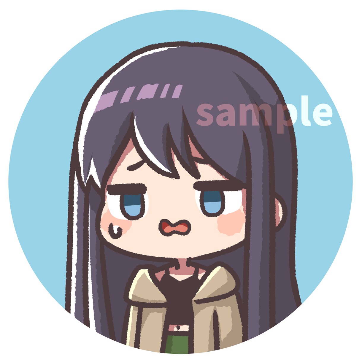 シンプルかわいいアイコン作成します SNSアイコンに★商用利用可◎ イメージ5