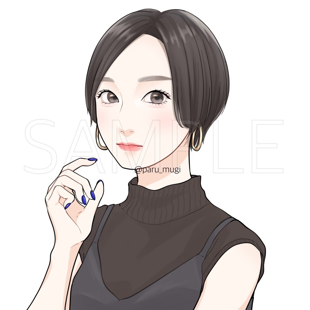 お写真から◎アニメ調の似顔絵を描きます リアルすぎず清潔感のある似顔絵☺︎アイコンやブログ記事に⭐︎ イメージ10