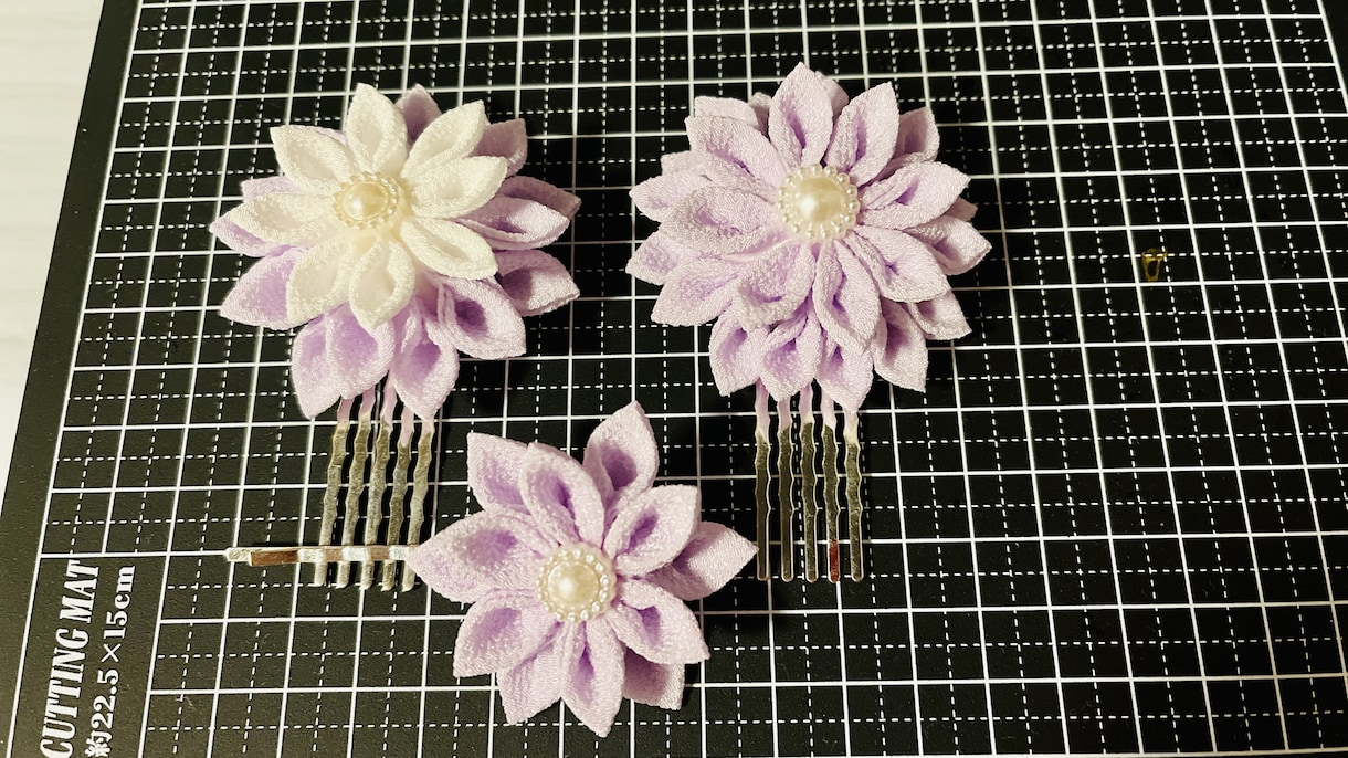 ステキなつまみ細工の髪飾り作ります 洋装和装、どちらにも活用できるあなただけの髪飾り イメージ4