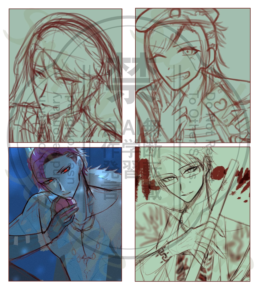 男性の一枚絵、アイコン、サムネなど描きます アイコンや動画などに使えるイラストを描きます！ イメージ6