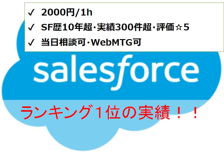 Salesforceのご相談にお答えいたします セールスフォース歴10年超(導入/開発責任者&運用責任者） イメージ1