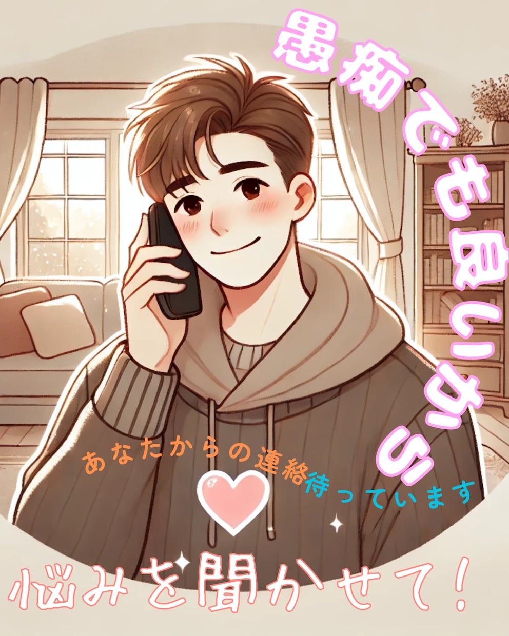 しんどい受け止めます気楽に話せる聞き役です。ます 誰かに話すだけで、ちょっと心がラクになる イメージ2