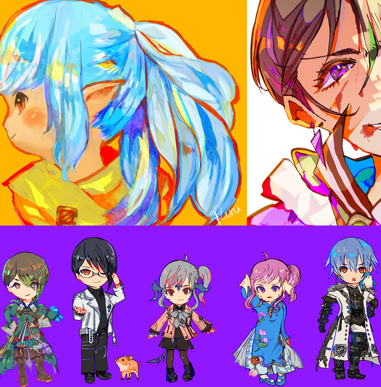 鮮やかなイラスト描きます アイコン、一枚絵、サムネイル等、推しへのプレゼントに！ イメージ1