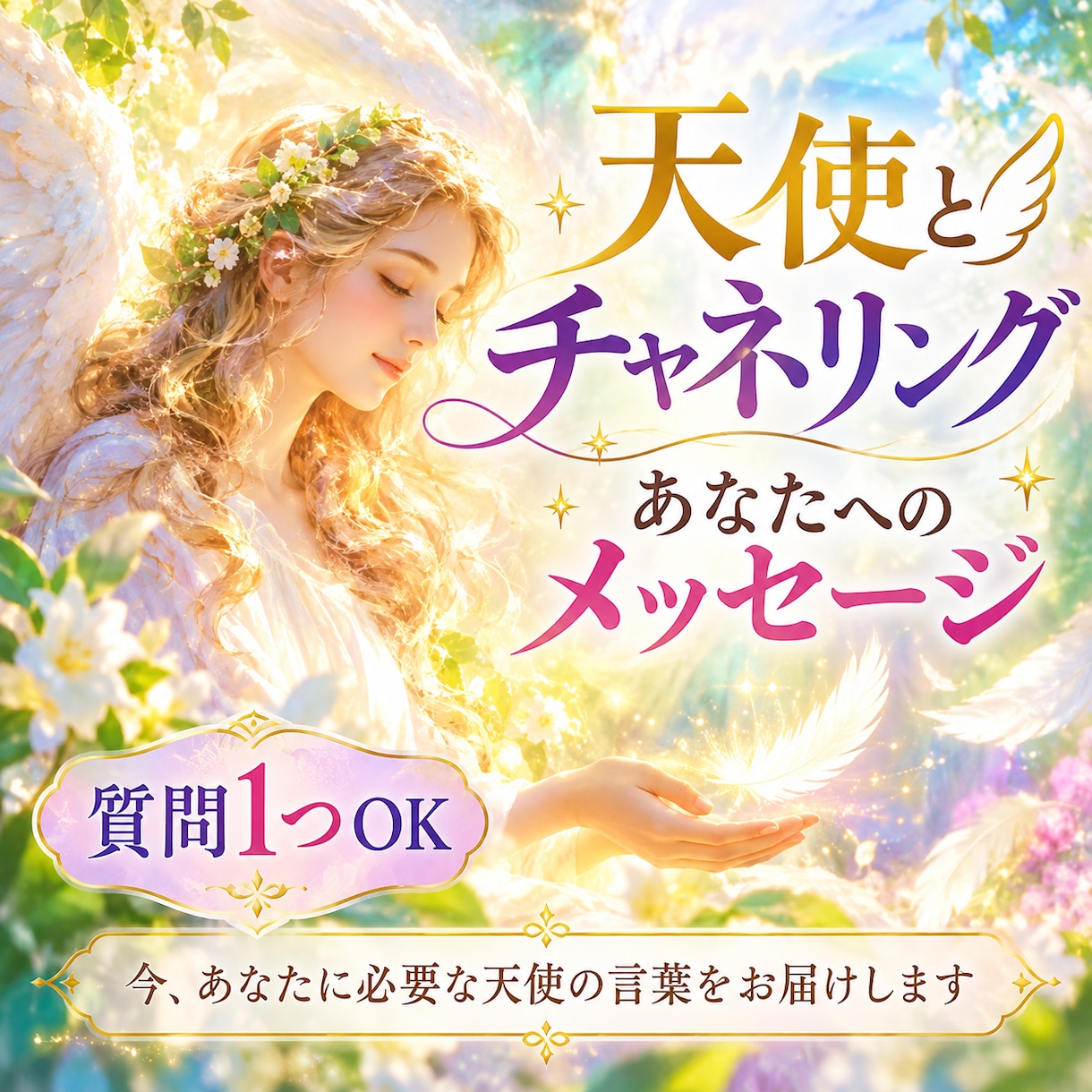 天使のカード×チャネリングでメッセージを届けます カードを引いて現れた天使とチャネリング！メッセージをお届け。 イメージ1