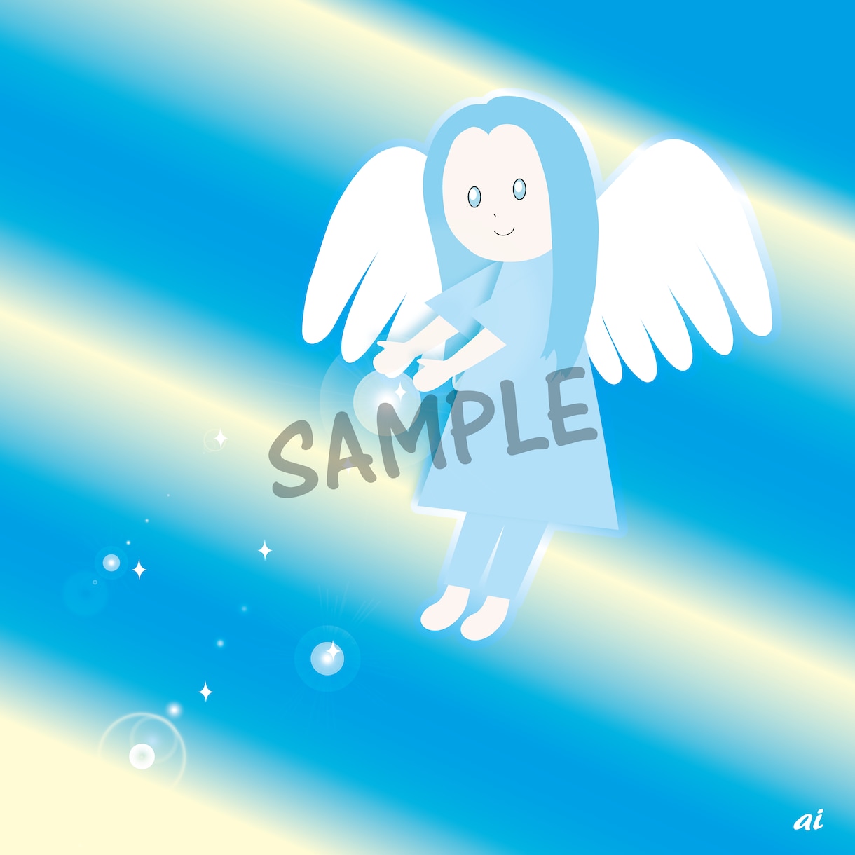 あなたの守護天使さんのイラストをゆる可愛くかきます 一緒にオーラ―カーラも鑑定させていただきます イメージ3