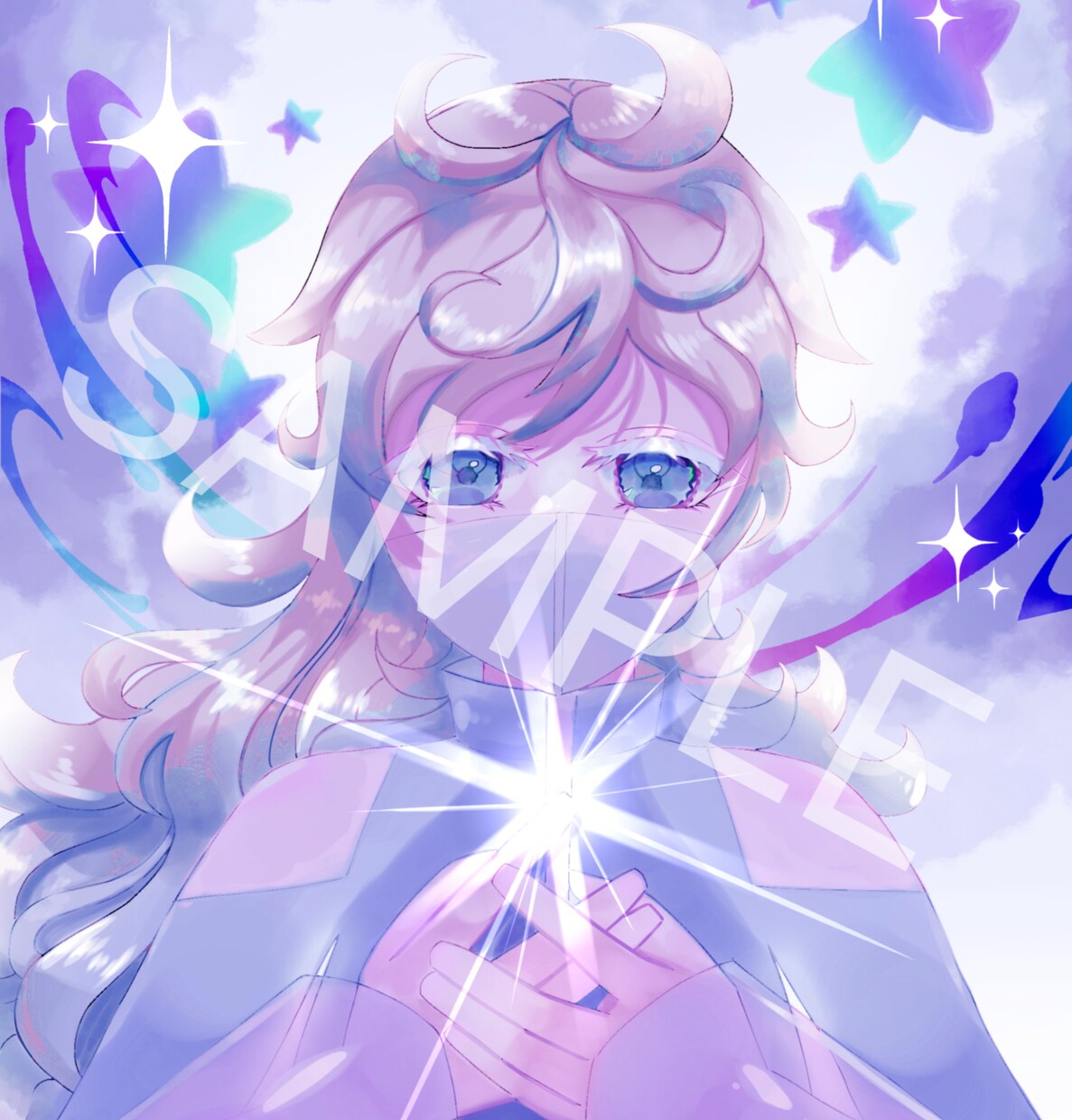 彩度高めのキラキラかわいいアイコンを描きます 病みかわいいやゆめかわいいイラストが得意です イメージ1