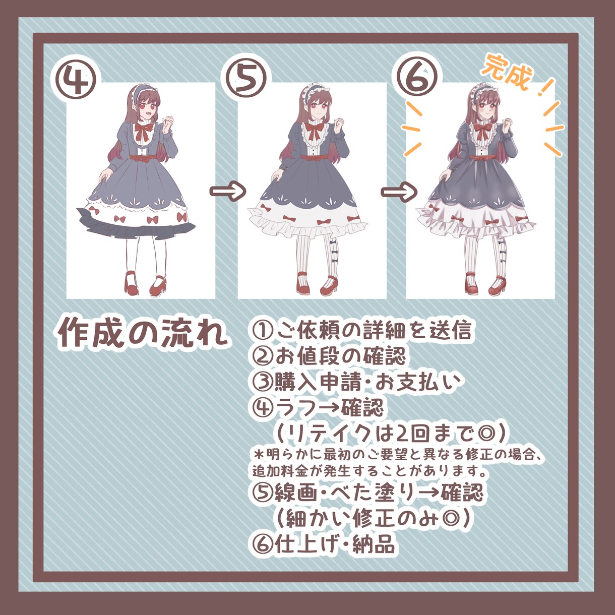 立ち絵作成致します ＊TRPG、ゲーム、配信等に使用できる立ち絵お描きします＊ イメージ4