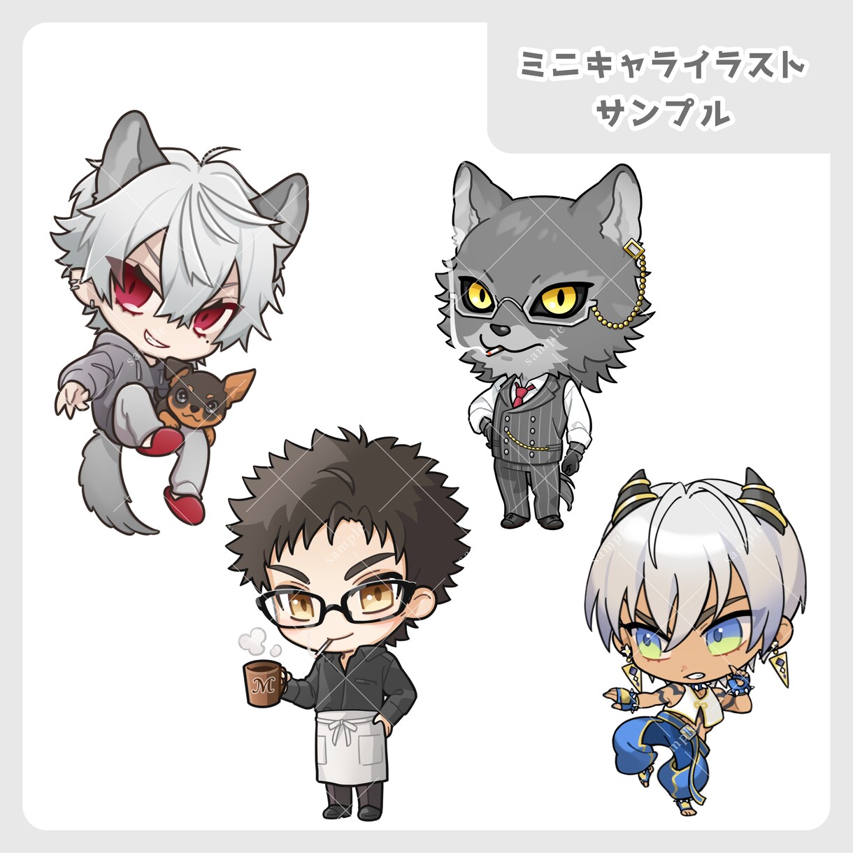 ミニキャラ作成します 活動やグッズに使用できるミニキャラを作成します イメージ2