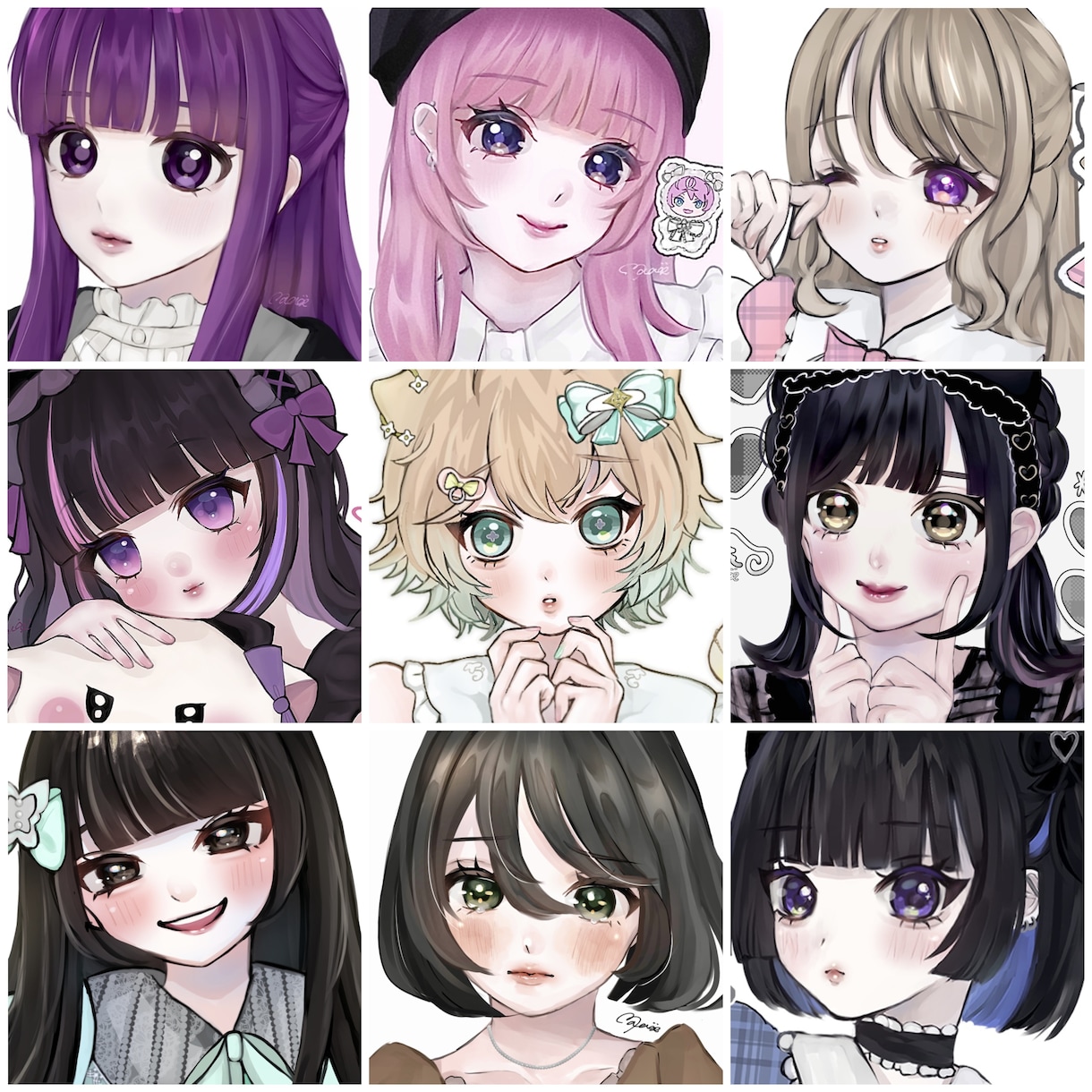 フェイスアップのアイコンをお描きします SNSのアイコン等にぴったりのイラストをお描きします イメージ1
