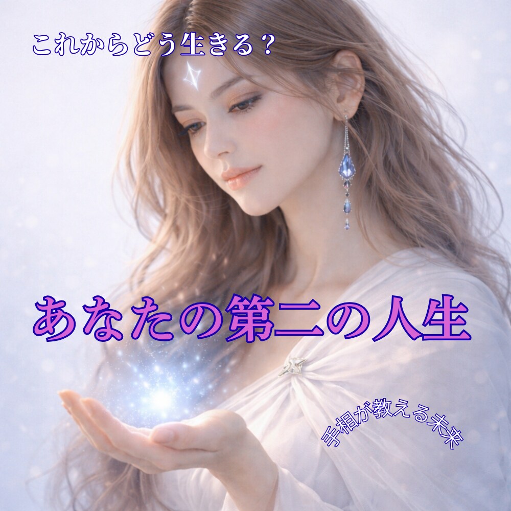 第二の人生考えているタイミングでみる手相鑑定します 第二の人生の分岐点、これからの可能性を手相で読みます イメージ1