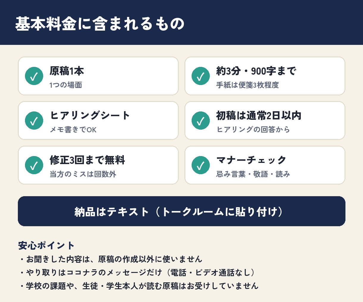 結婚式・退職・朝礼のスピーチや手紙を作ります 挨拶文・お礼状もOK｜ふりがな付き読み原稿PDFも イメージ7