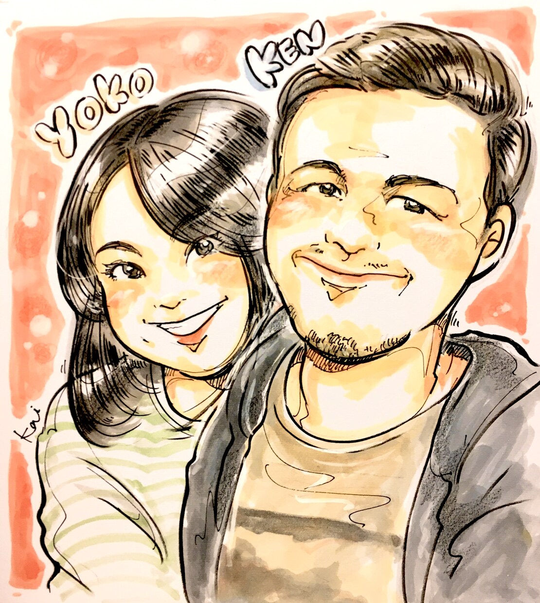 SNSアイコン＊おしゃれな人物イラスト描きます 特徴よりも喜ばれる似顔絵！イラストはデータでプレゼントにも♪ イメージ5