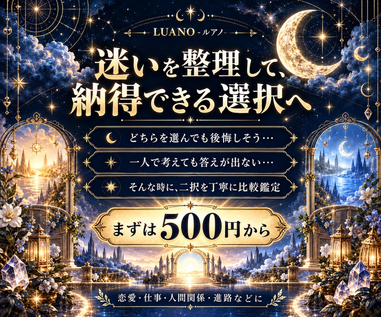 AとBどちらを選ぶ？二択を占います AとB、それぞれの未来を比較して読み解きます イメージ2