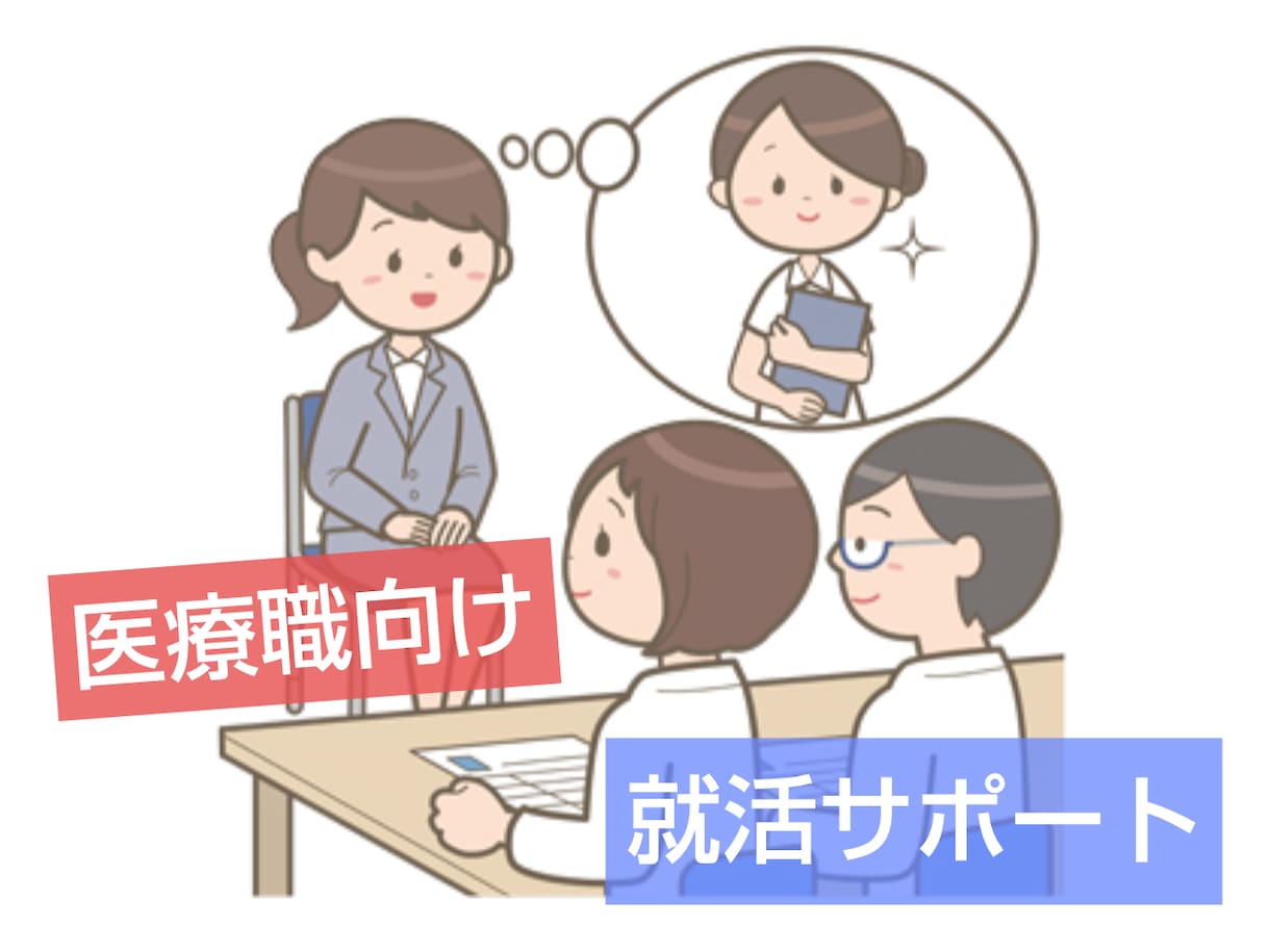 医療職向け！就職活動の全面サポートおこないます メッセージのみのカンタンやり取り！ イメージ1