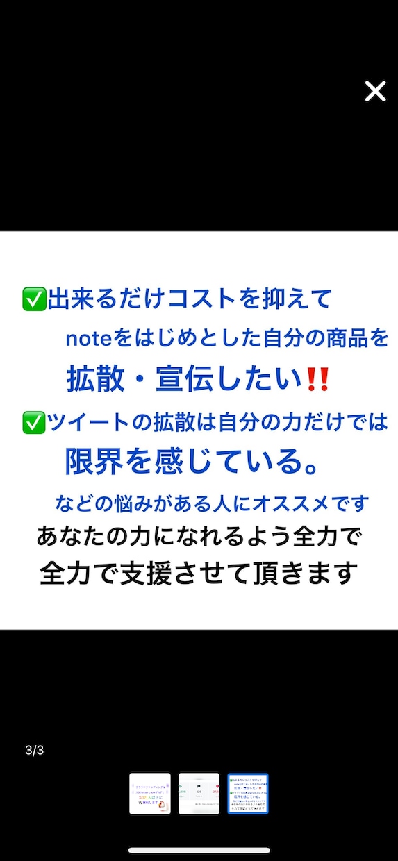 2つのSNSでクラウドファンディングを宣伝します X(旧Twitter)とnoteでW宣伝・鬼拡散します‼️ イメージ3