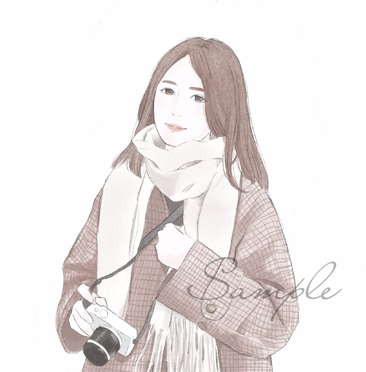ふんわり柔らかい似顔絵をお描きします アイコン・挿絵・プレゼントなど イメージ8