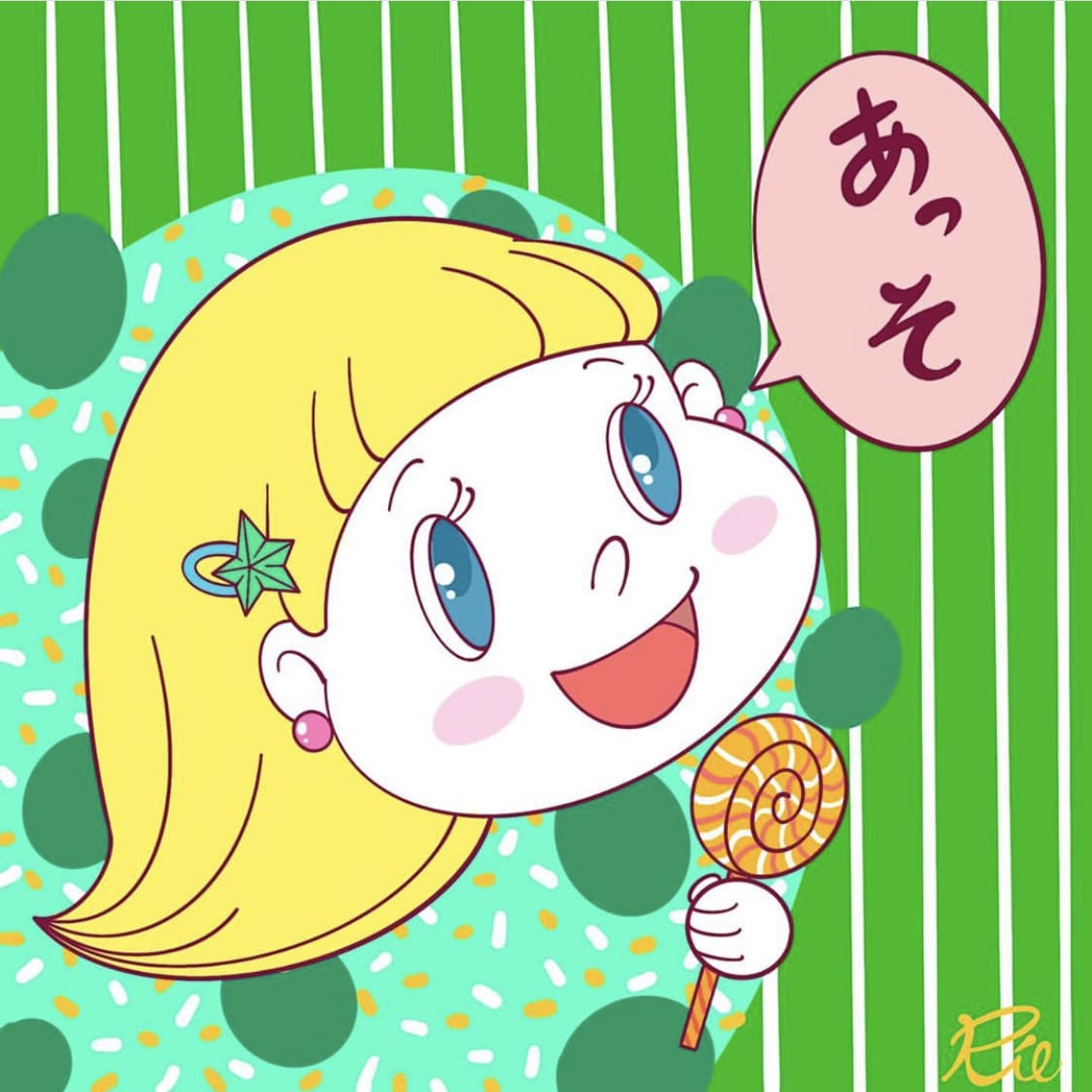 ポップでカラフルなアイコンを描きます パッと目を引く印象的なアイコンです♪ イメージ4