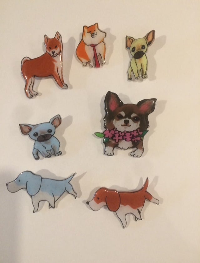 お子様やペット等の似顔絵をブローチにします イラストチックな物からリアルな物まで。世界で1つのブローチを イメージ7