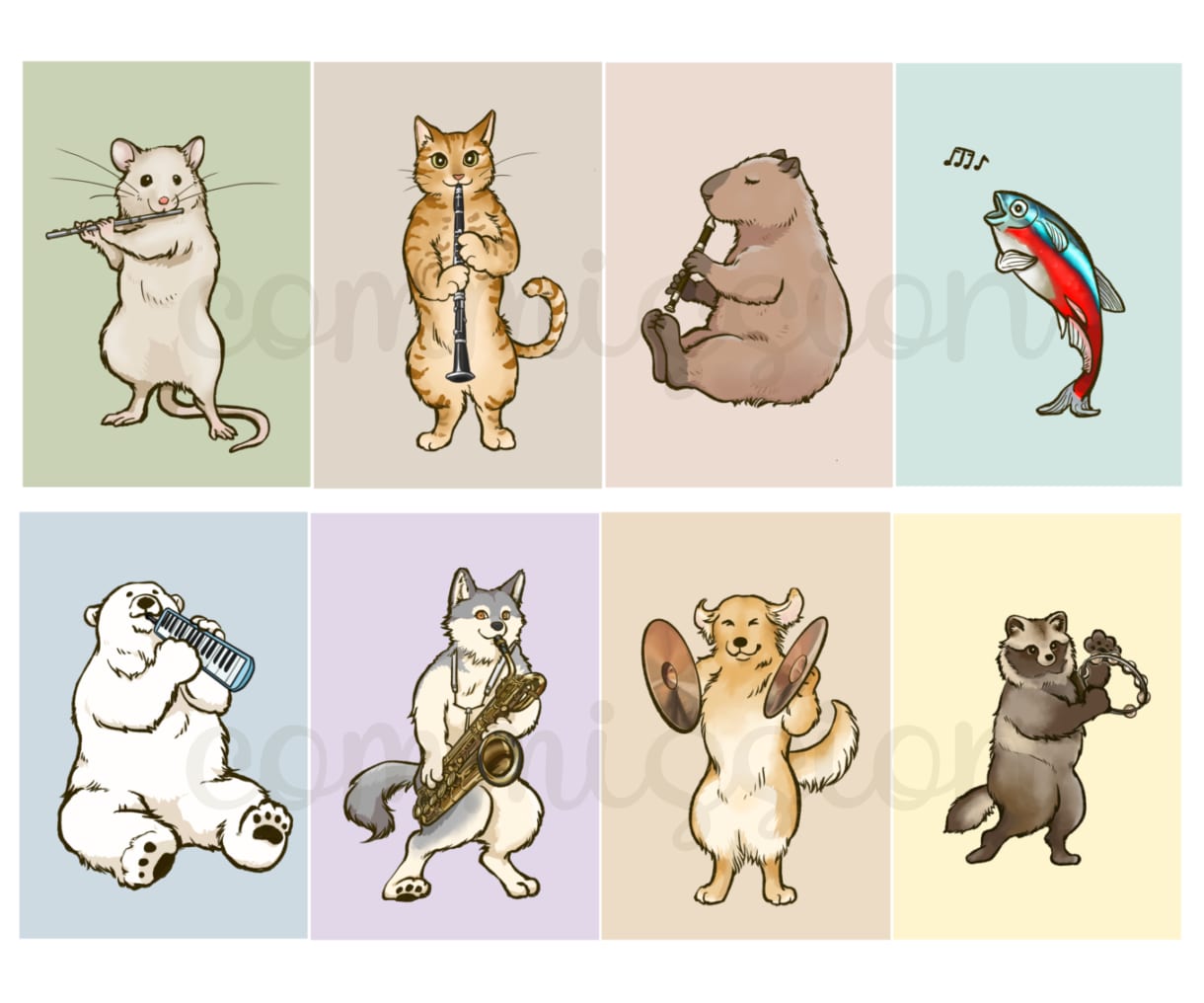 商用OK◎グッズ・販促に！動物イラスト制作します アイコン・ロゴ・ステッカーなど用途から丁寧にヒアリングします イメージ7