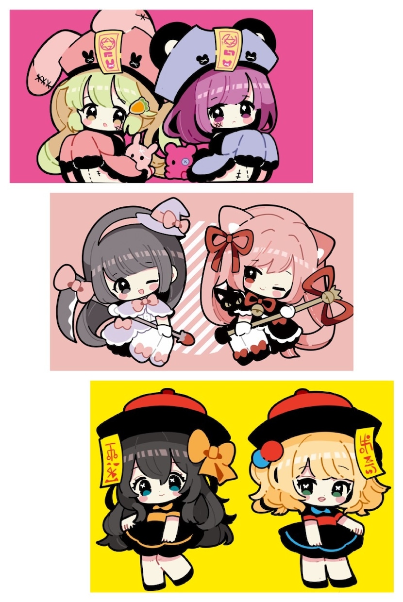 商用利用も無料！《目立つ》デフォルメ絵描きます グッズやアイコンに《カラー・表情差分たくさん》▼デフォルメ絵 イメージ8