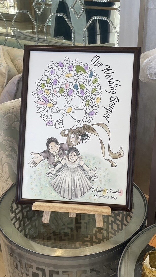 素敵な思い出をイラストに！ウェルカムボード描きます ご希望に添えるようヒアリングいたします！ イメージ4