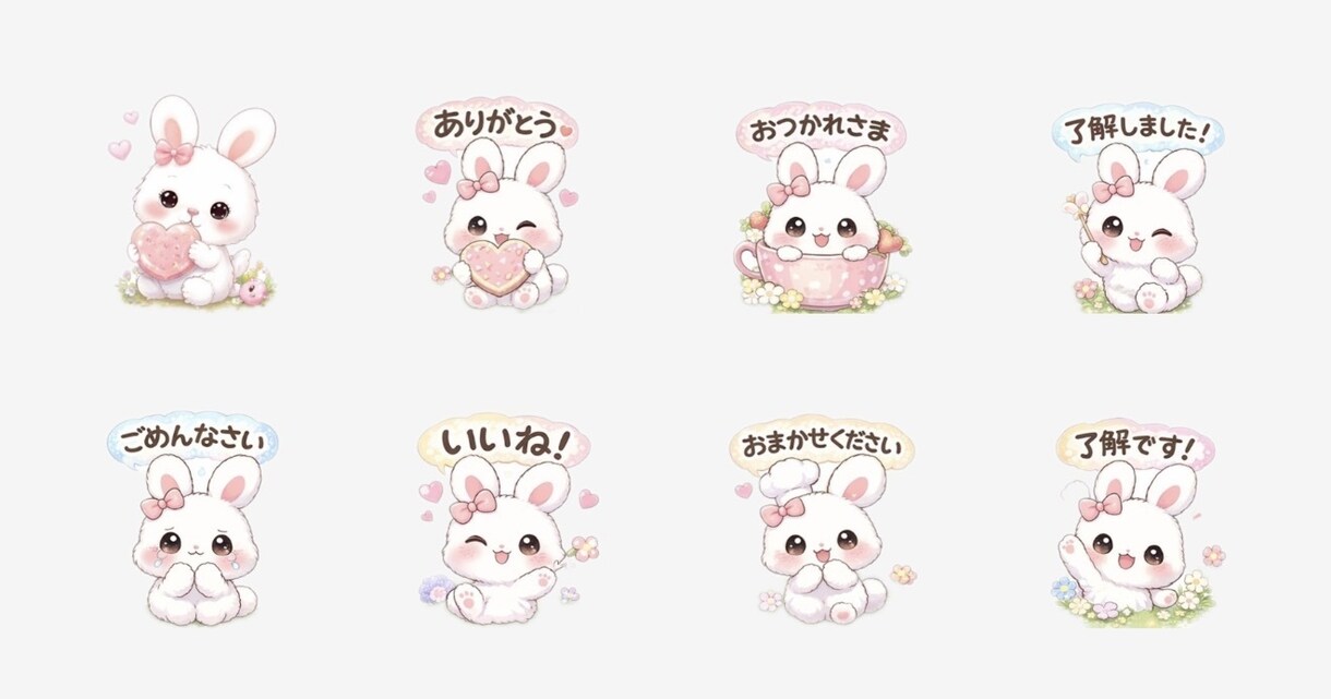 ゆるかわLINEスタンプ作ります！初心者OKます オリジナルのLINEスタンプを作成いたします イメージ3