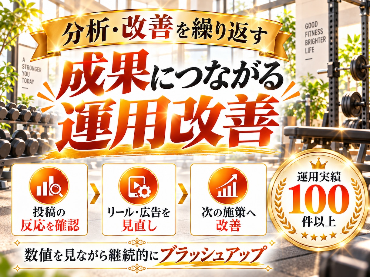 フィットネス業界特化！インスタグラム運用いたします フィットネス業界の「集客」に強いInstagram運用 イメージ11