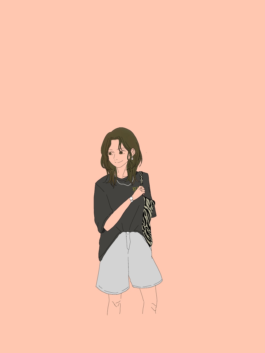 女の子、シンプルなイラストを描きます ご希望に沿ったイラストをお届けします♪ イメージ1