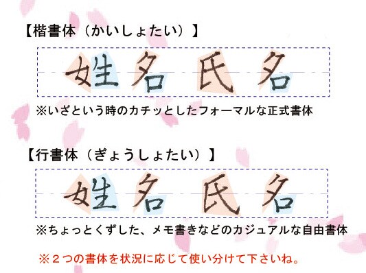 ペン字お名前練習シート【解説動画付き】制作します まずは自分のお名前から綺麗になってみませんか？ イメージ3