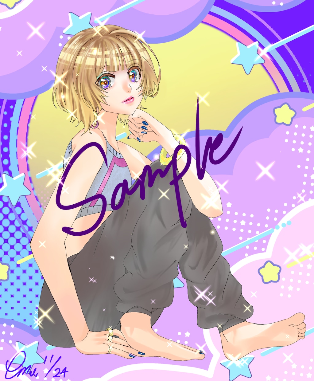 ヘッダー、アイコン、表紙、挿し絵、イラスト描きます 貴方のためのオリジナルイラスト作成します！ イメージ2