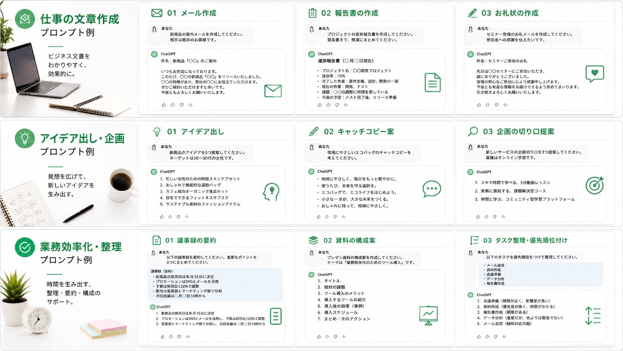 ココナラ最安値｜ChatGPT教えます 仕事で使える型から丁寧に教えます イメージ1