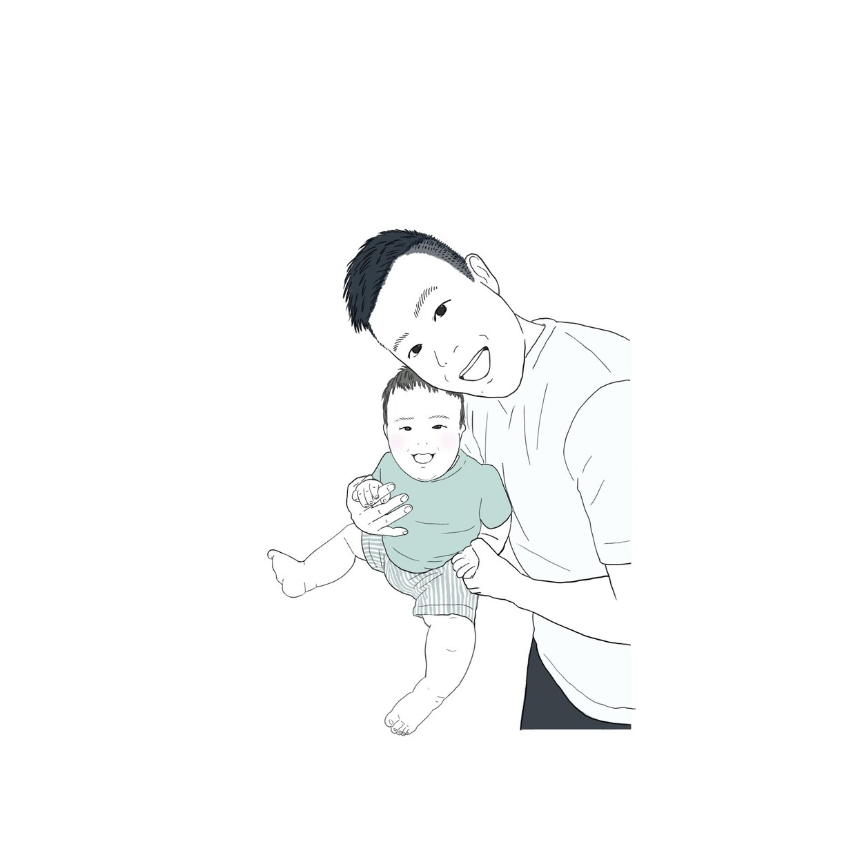 お写真を選ぶだけ！シンプル映えるイラストを描きます SNSアイコンや、プレゼント、グッズ化にオススメです！ イメージ7