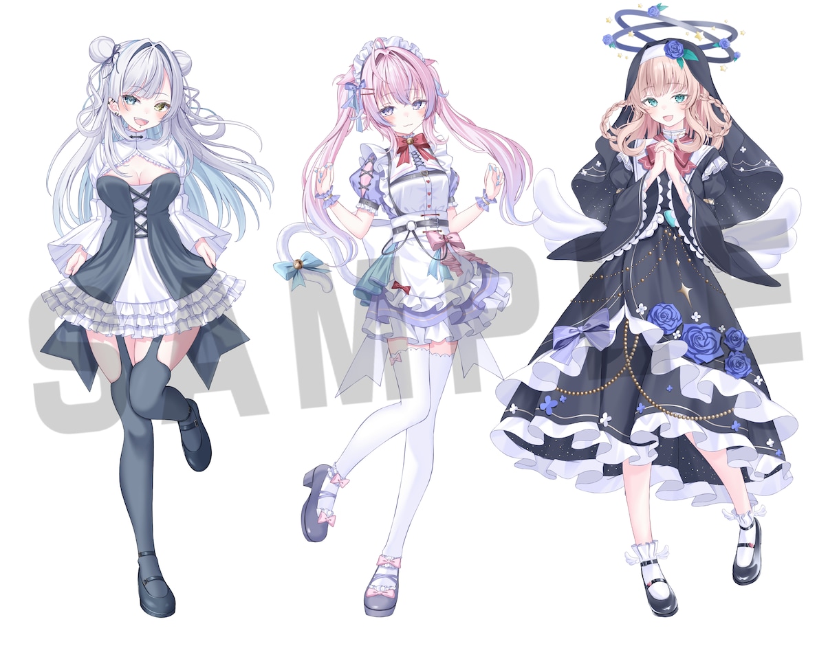 商用利用無料！期待以上のイラストを制作します 立ち絵やキービジュアルが必要な方へ！X、配信等にぜひ！ イメージ8