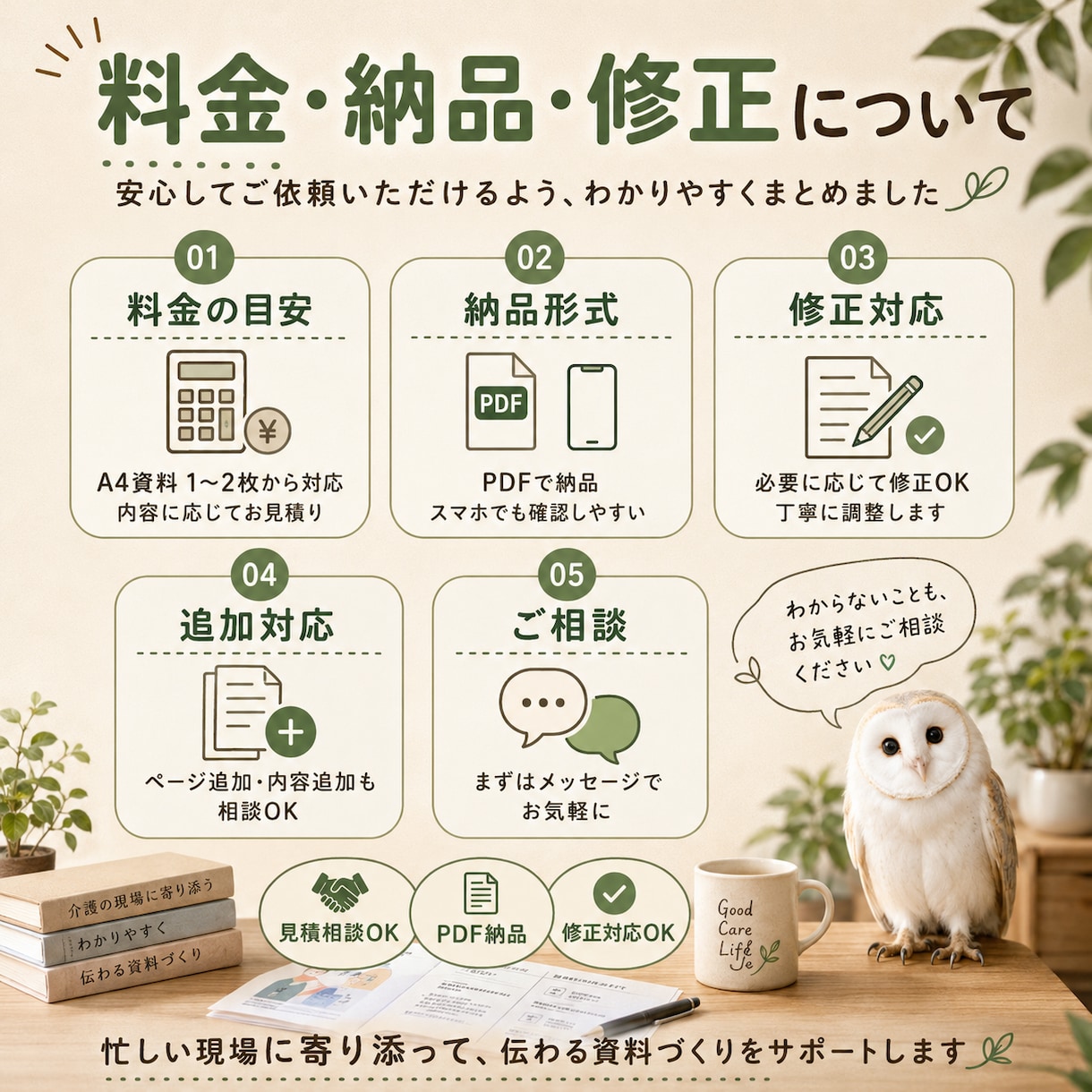 介護・看護の資料を見やすく作成します 現場経験を活かして、伝わる介護資料を作成します イメージ4
