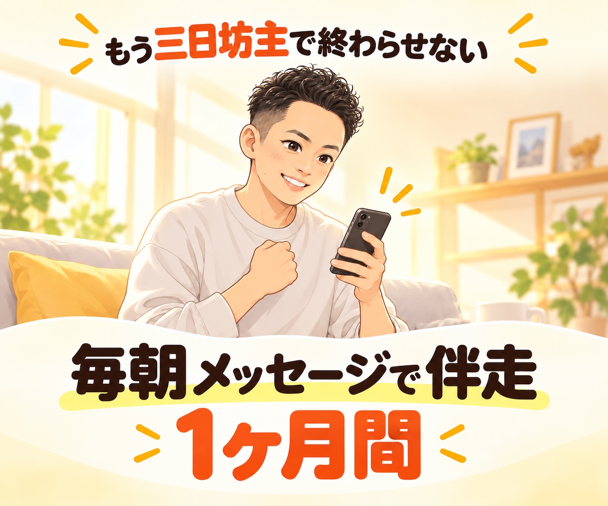 毎朝メッセージで朝活学習習慣に伴走します 「続けたいのに続かない」人に毎日寄り添う現役実践者 イメージ1