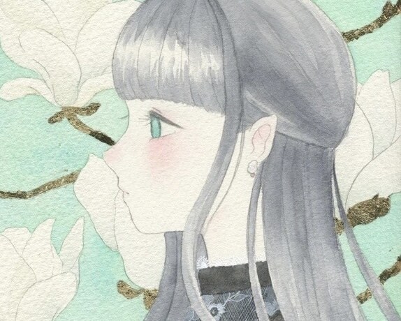 透明水彩でかわいい女の子の横顔アイコン描きます 温かみのあるイラストで優しい印象を与えることができます イメージ4