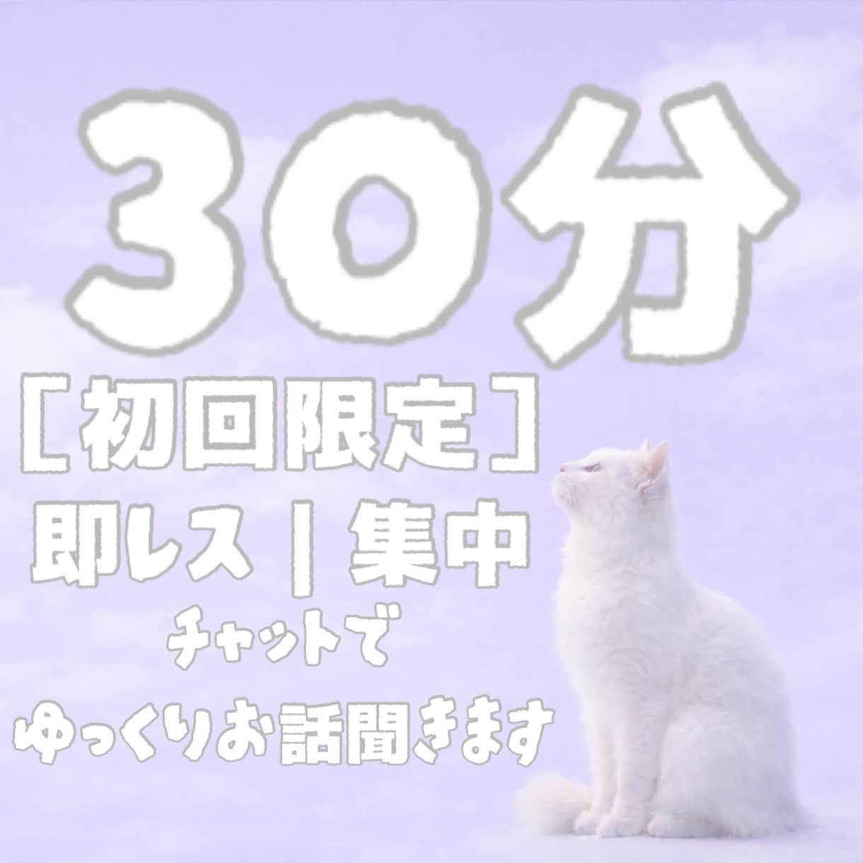 30分集中｜即レス ゆっくり貴方のお話聞きます お試し【初回限定】チャットで傾聴｜寄り添い イメージ1