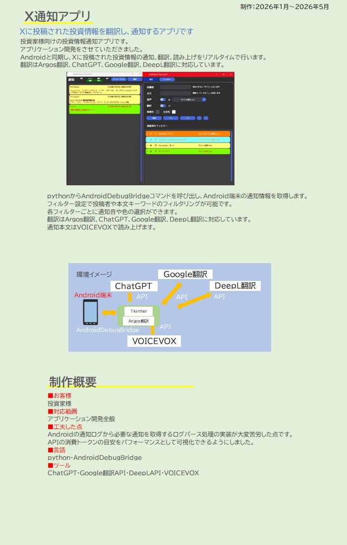 業務効率化・SW開発・ご相談お受けいたします python/GAS/VBA/Claude　開発　調査　支援 イメージ10